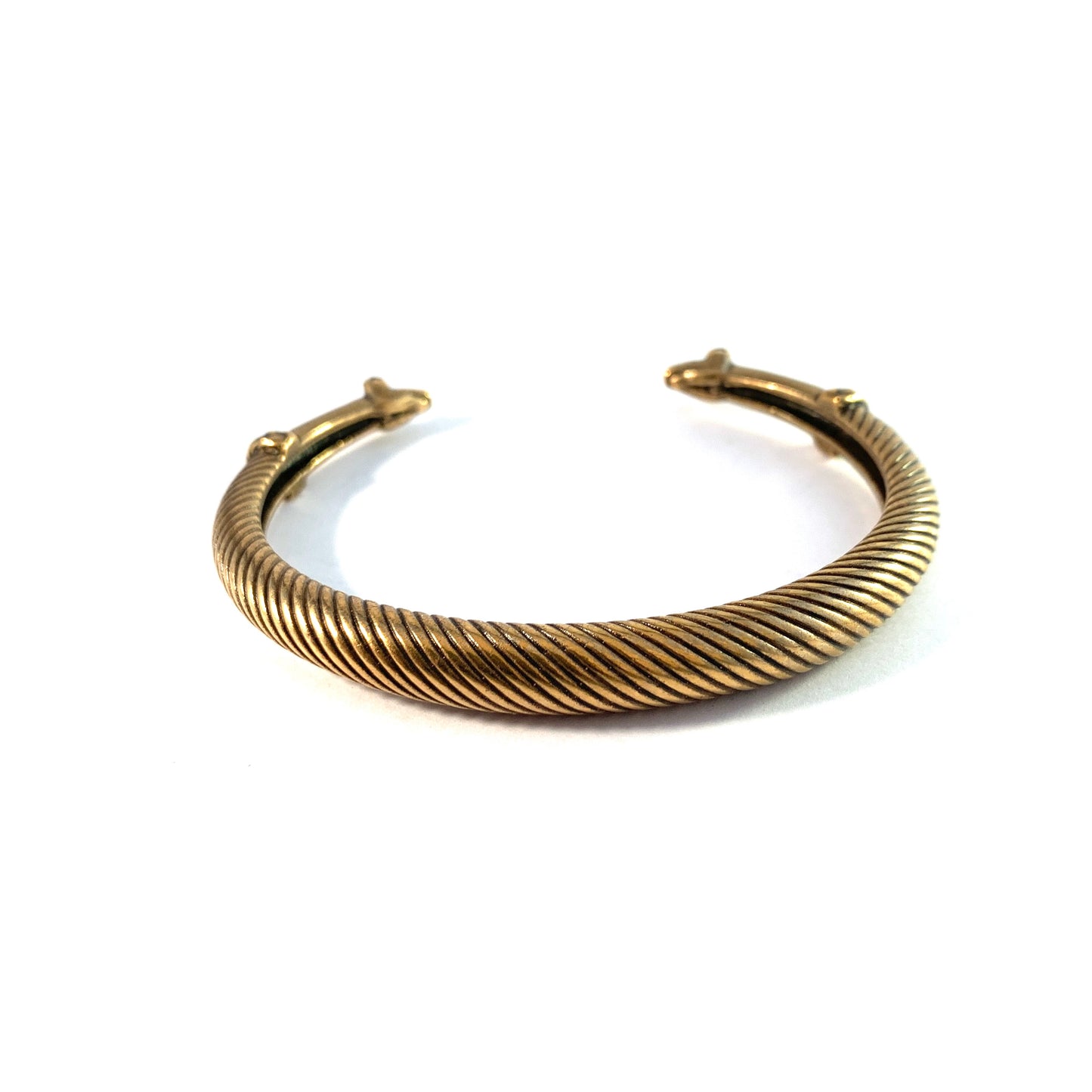 Kalevala Koru, Finland Vintage Bronze Cuff Bracelet. Hirvenpää (Elk)