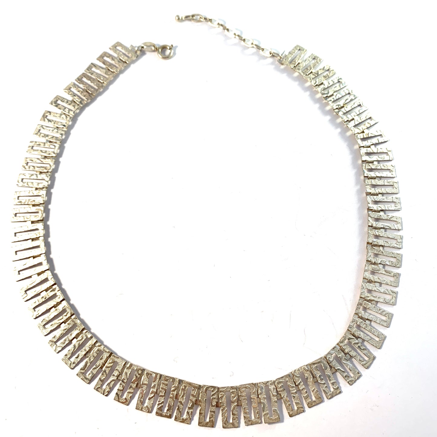 Friedrich Speidel, Germany, 1950-60s Solid 835 Silver Necklace.