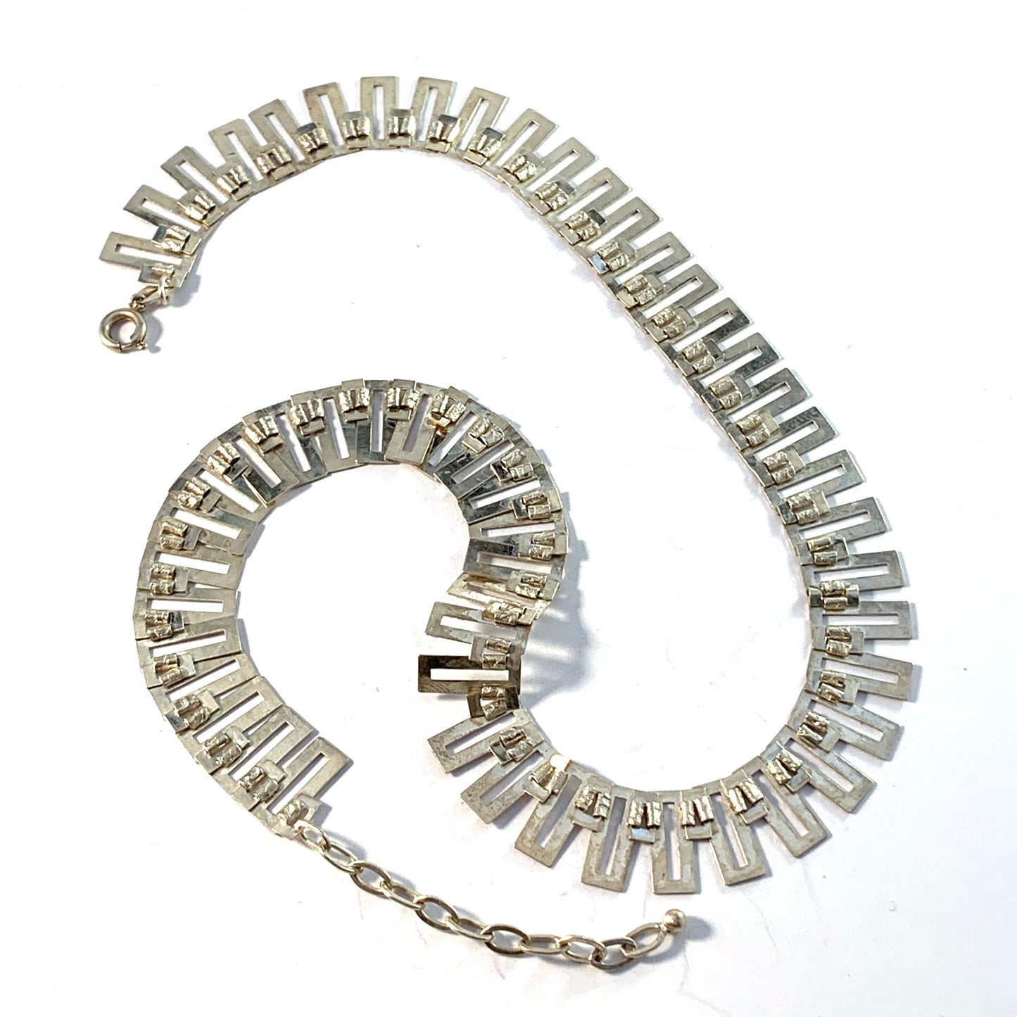 Friedrich Speidel, Germany, 1950-60s Solid 835 Silver Necklace.