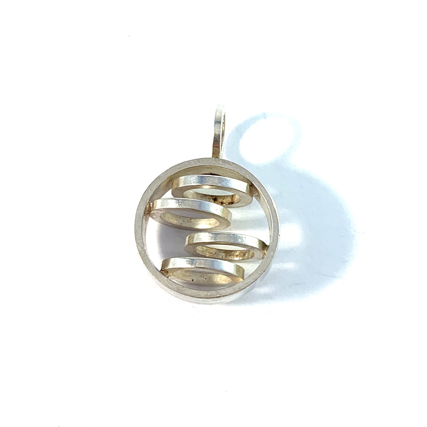 Elis Kauppi,  Kupittaan Kulta Finland 1970s. Sterling Silver Pendant.