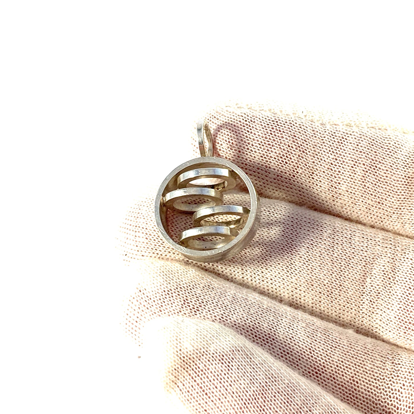 Elis Kauppi,  Kupittaan Kulta Finland 1970s. Sterling Silver Pendant.