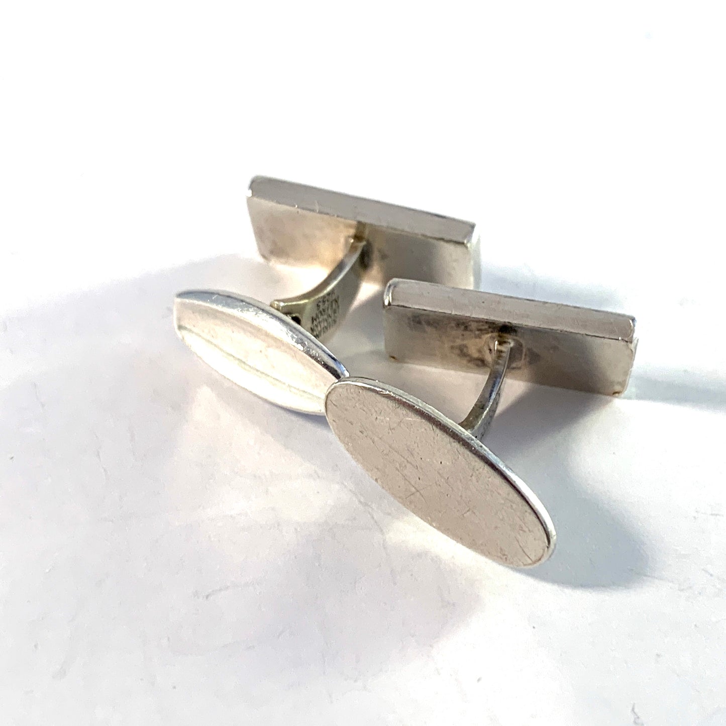 Niels Erik From, Denmark 1950-60s Sterling Silver Cufflinks