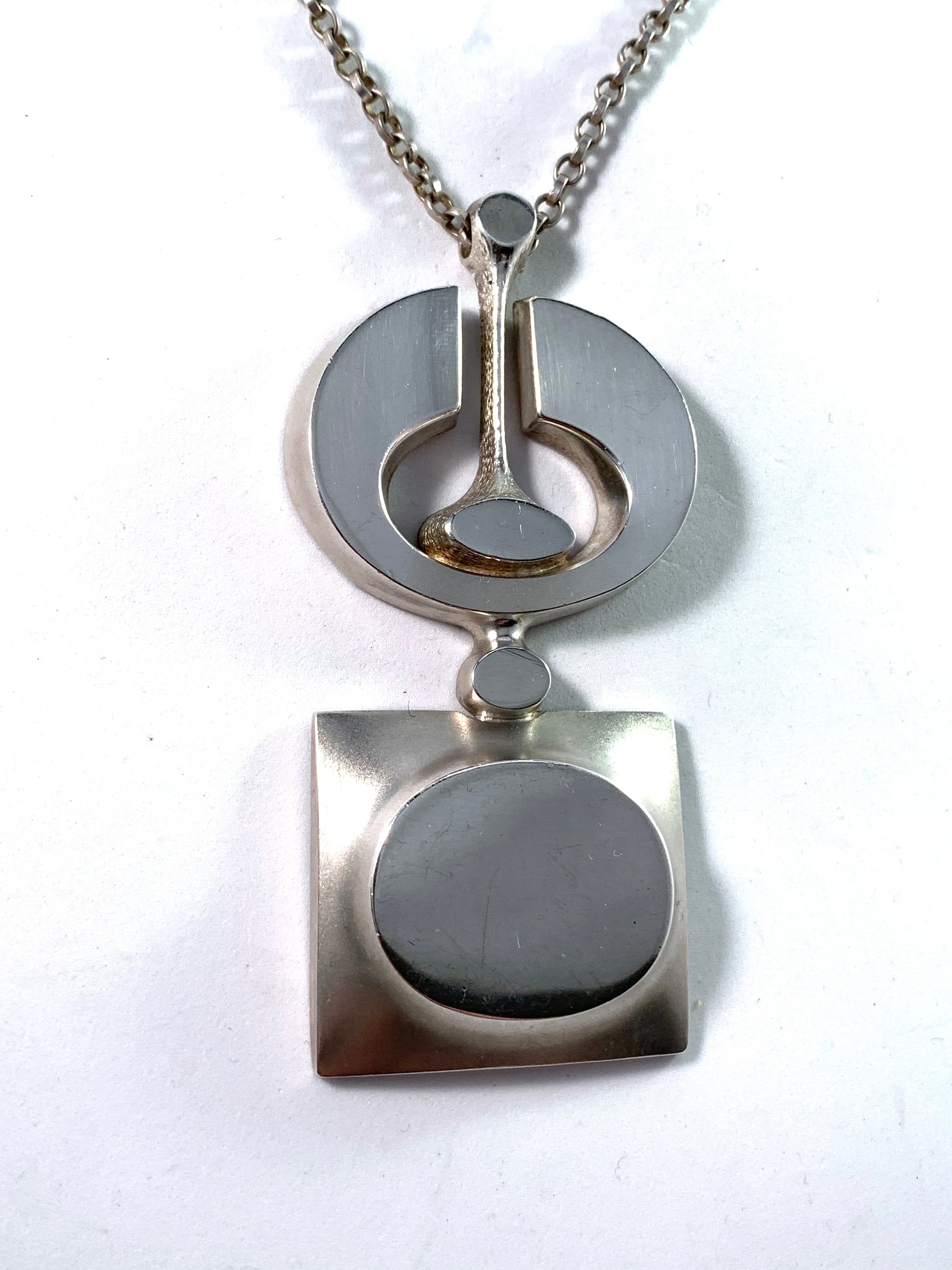 Jorma Laine large silver necklace.