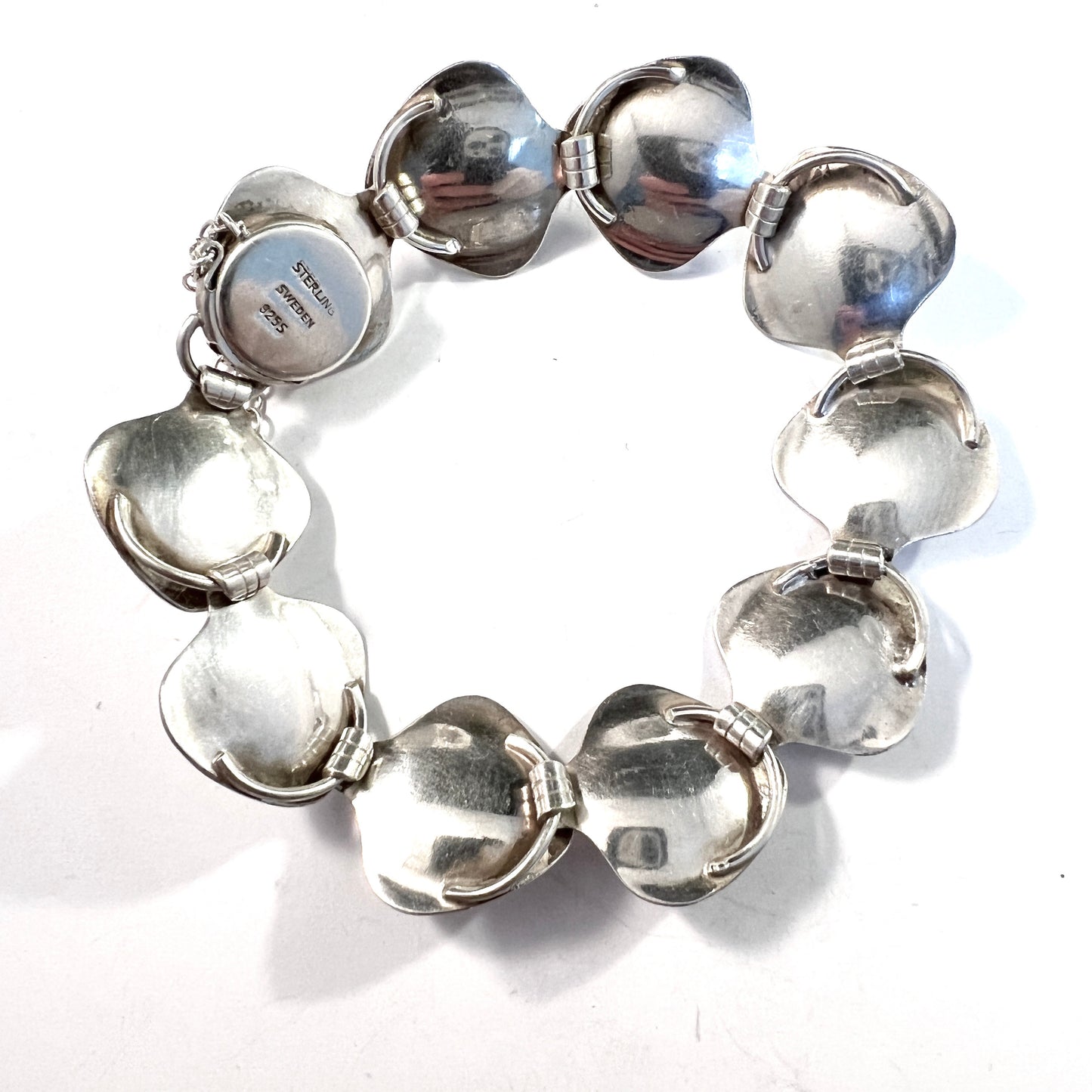 Michelsen, Stockholm 1954. Vintage Mid-century Modern Sterling Silver Bracelet.