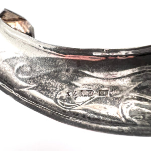 Finland Vintage Enormous 4.8 inch Solid Silver Viking Copy Brooch Cloak Pin.