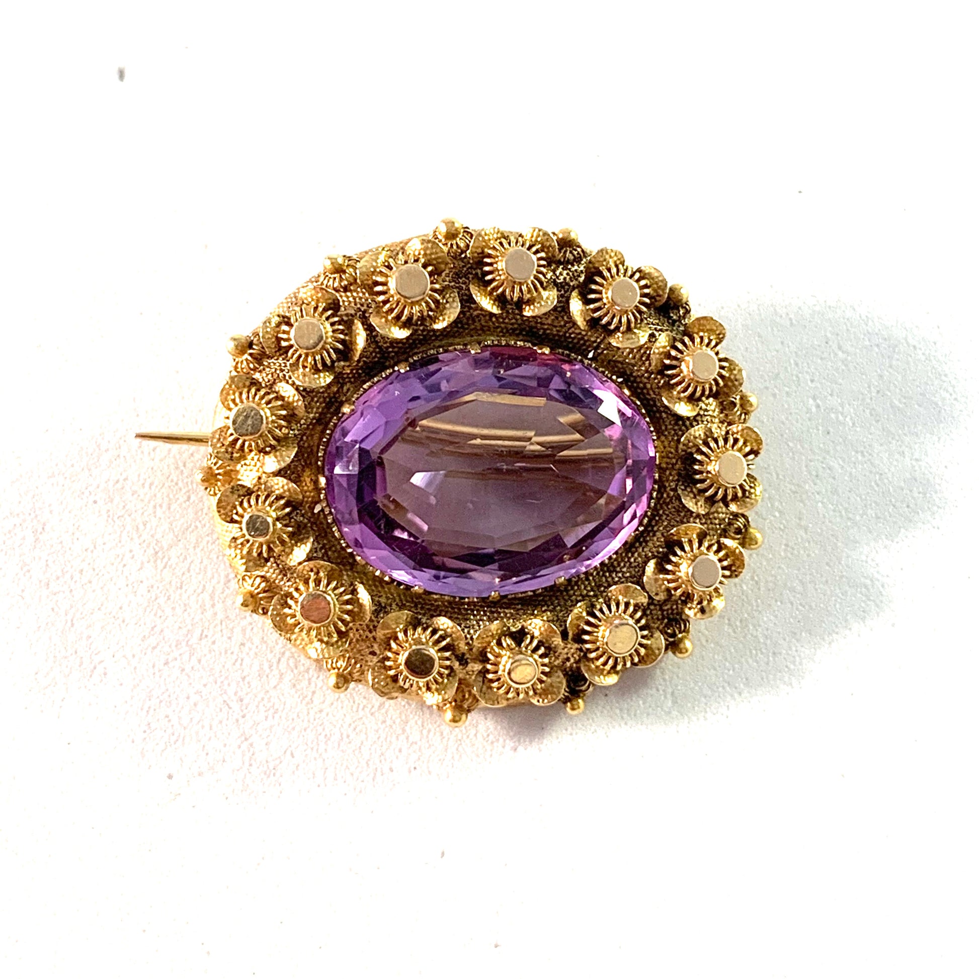 Antique Victorian 18k Gold Amethyst – T Niklasson Gallery