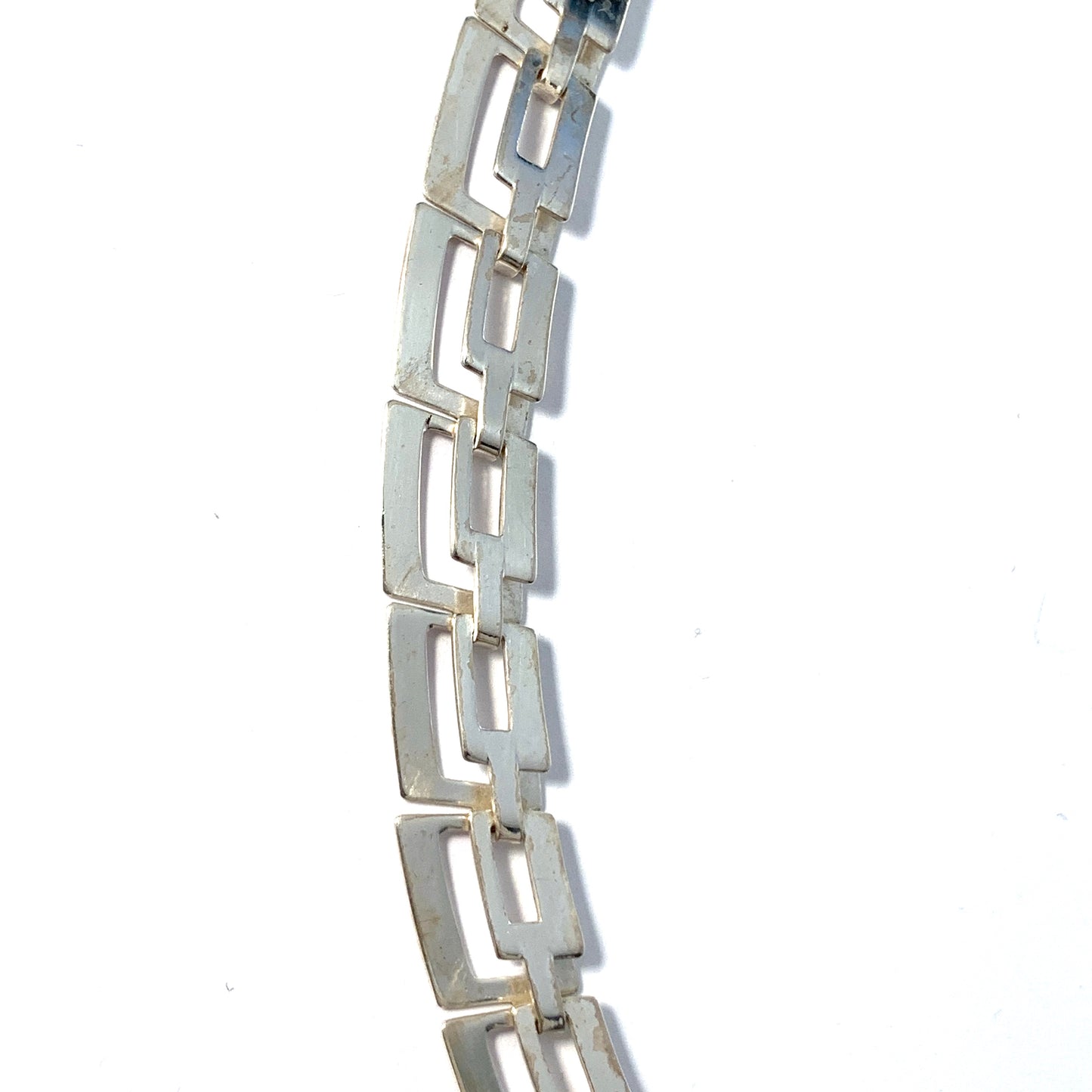 Friedrich Binder, Germany c 1960s Solid Silver Necklace.