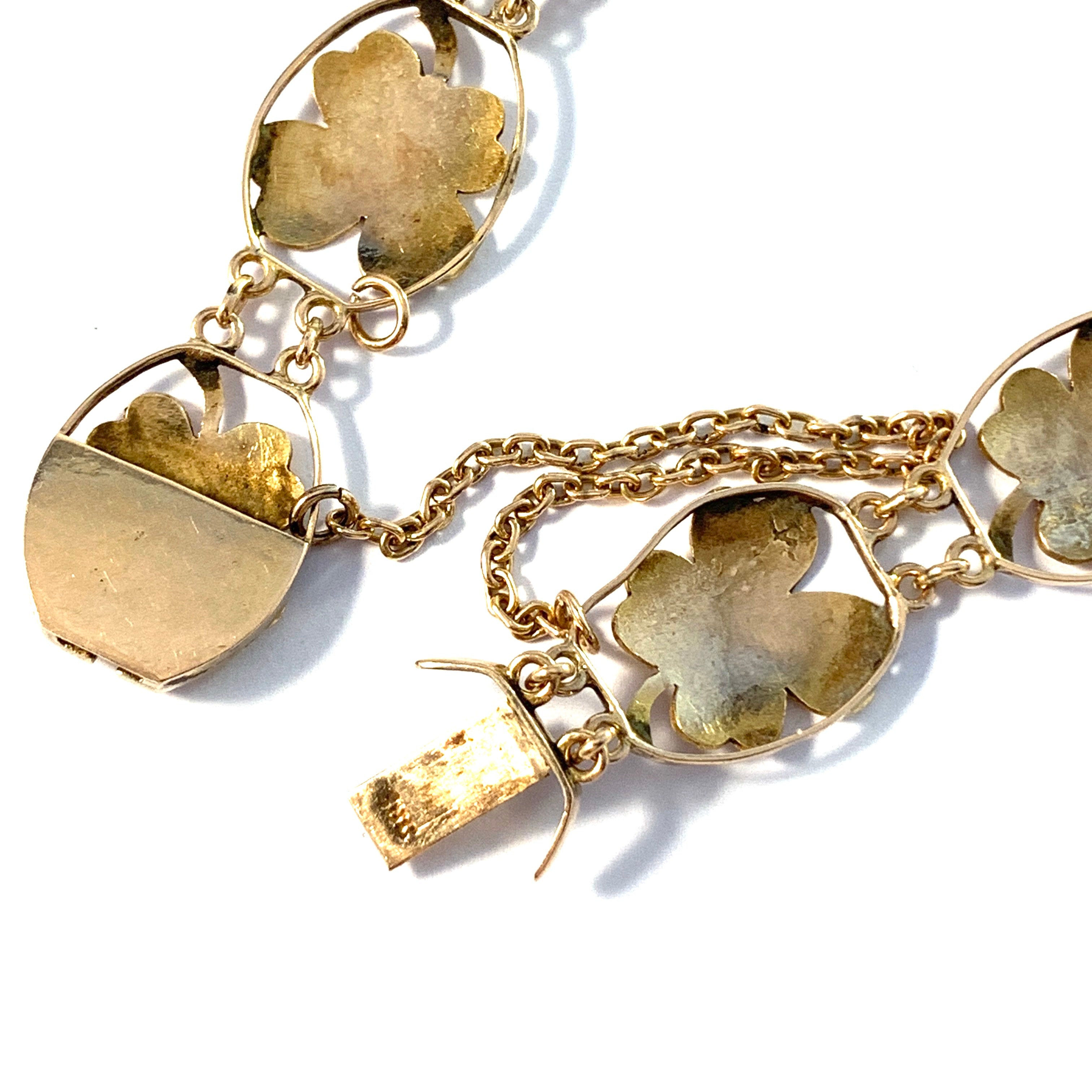 18k Gold Bracelet with Four-Leaf Clover – Nouvel Heritage