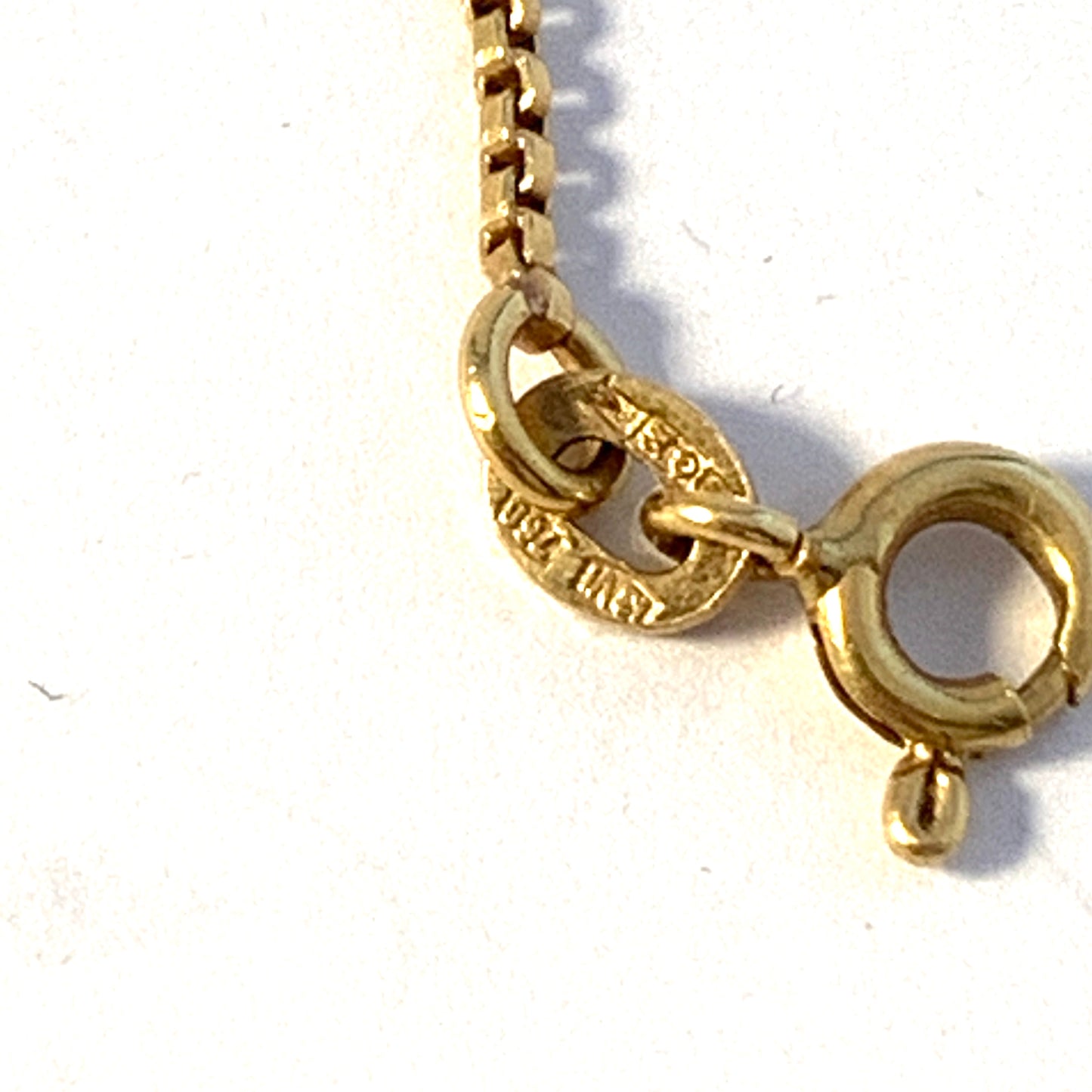 BALESTRA GIOVANNI & FIGLI, Vicenza, Italy 1944-68 Mid Century 18k Gold Long Chain Necklace.