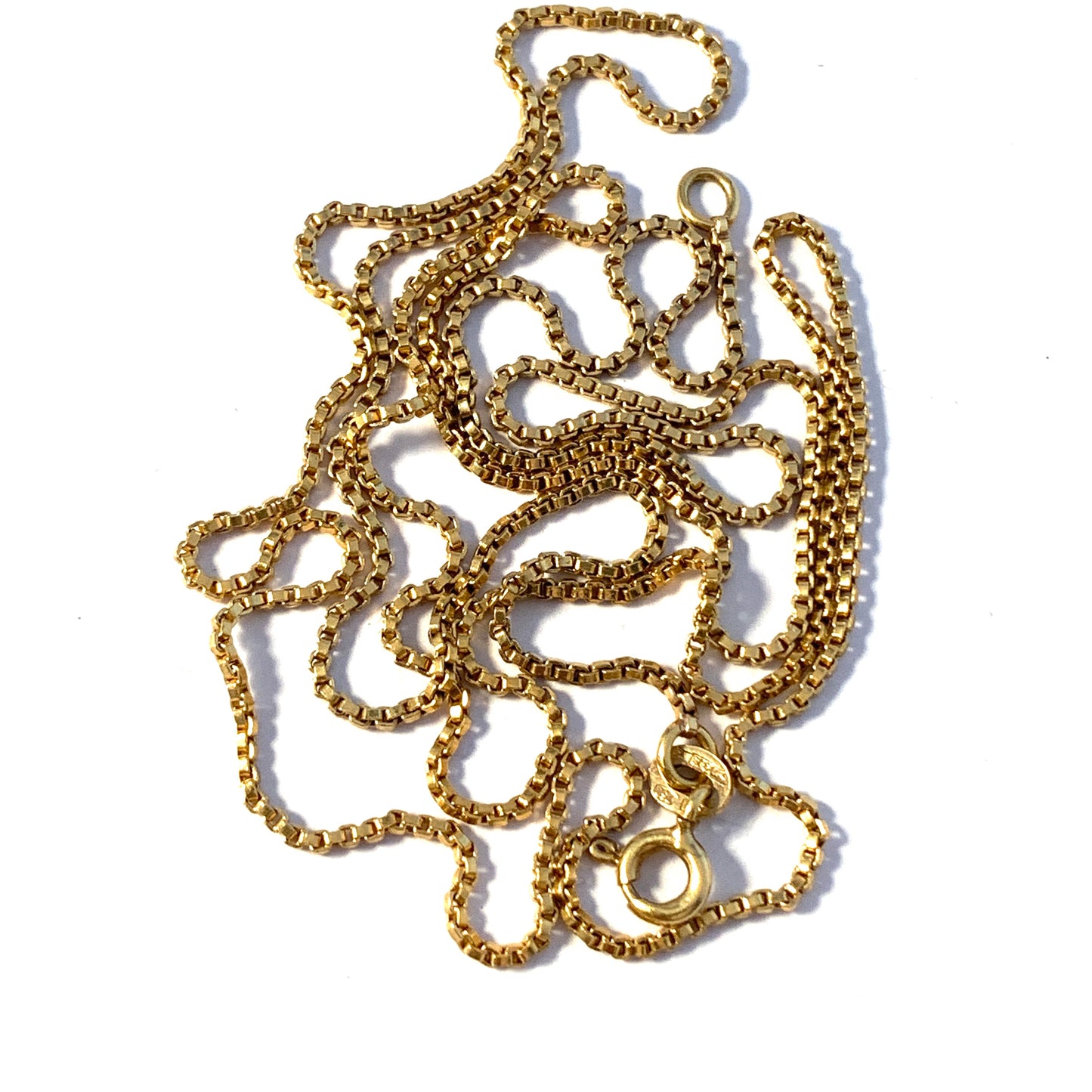 BALESTRA GIOVANNI & FIGLI, Vicenza, Italy 1944-68 Mid Century 18k Gold Long Chain Necklace.