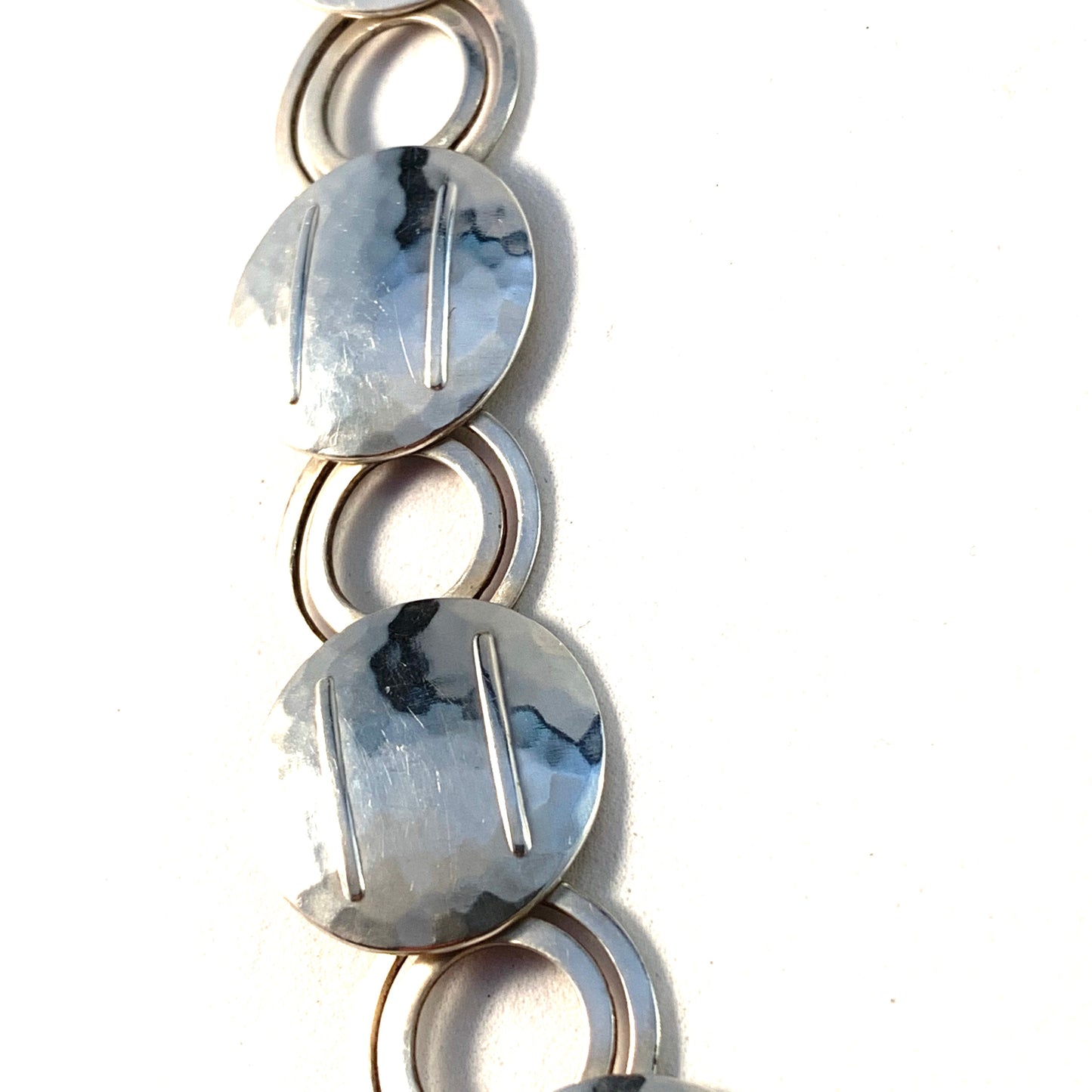 Germany Mid Century 1950-60s Solid 835 Silver Necklace.