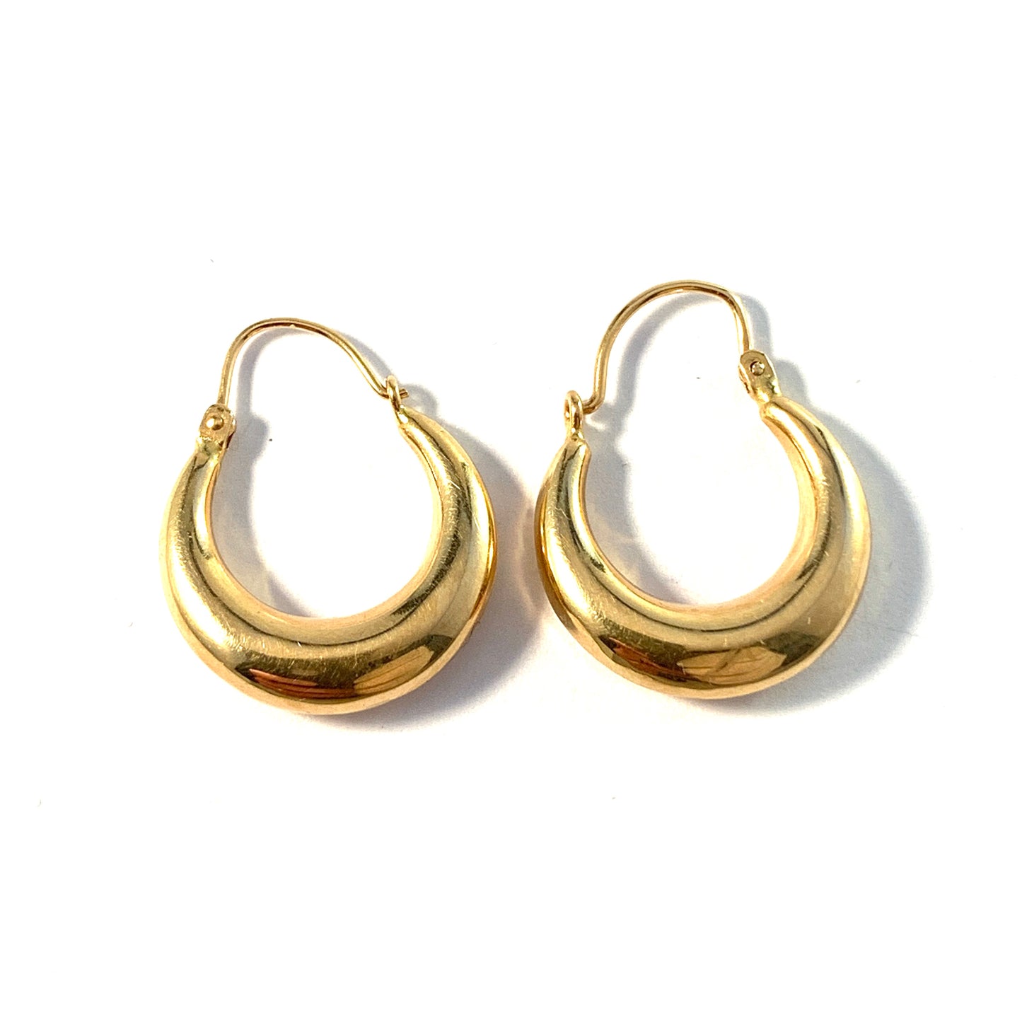 Alton, Sweden year 1979. Vintage 18k Gold Earrings.