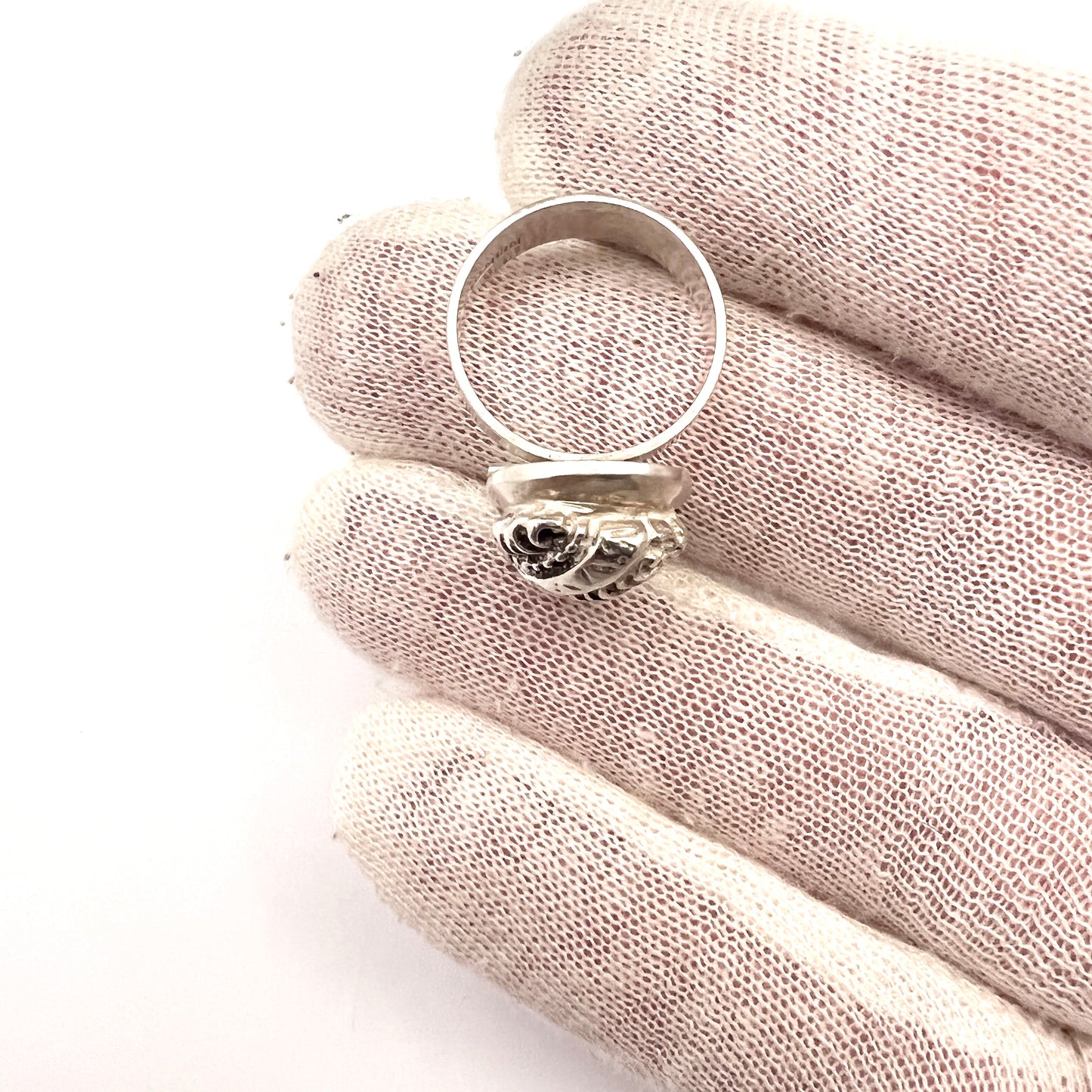 Kaplan, Sweden 1982. Vintage Solid 830 Silver Ring.